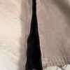 Pantalon marron clair avec flare a zip noir